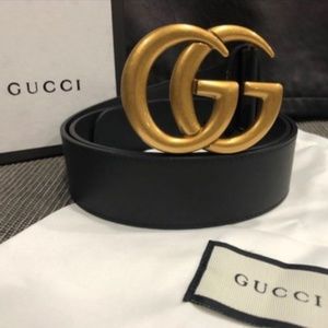 Woman’s Authentic Gold Gucci Belt